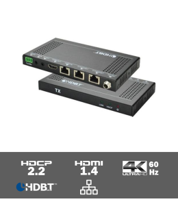 Digichain Electronics TPUH421 HDBaseT 4K extender set HDMI 2.0 HDCP2.2 tot 100 meter