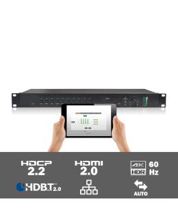 SCU91T 9 input HDR multi-format scaler/switcher met HDBaseT