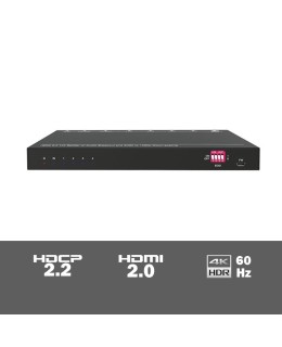 SUH4AU-H2 - 4-voudige 4K HDMI 2.0 splitter met HDCP killer en audio de-embedder