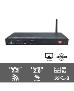 SCU41-BYOD - 4 input scaler/switcher met Airplay & Miracast