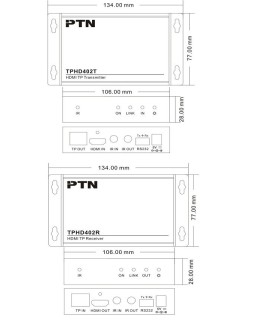 PTN - TPHD402T - HDMI twisted pair transmitter