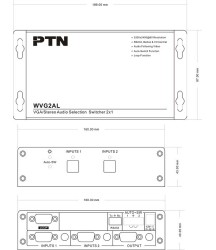 PTN - WVG2AL - 2 voudige VGA + audio switcher