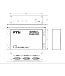 PTN - SDV2 - 2 voudige DVI splitter