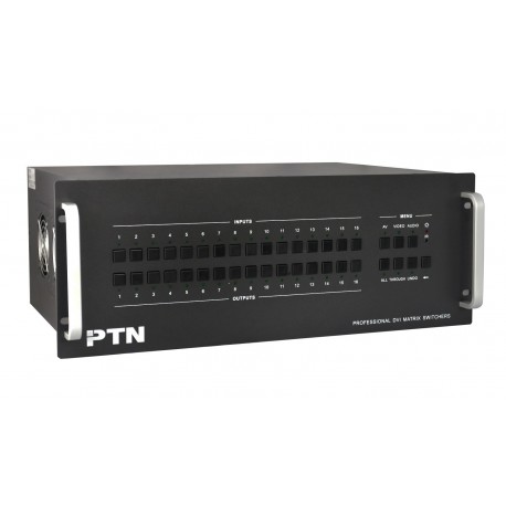 PTN - MDV1616A - 16x16 DVI Matrix met audio