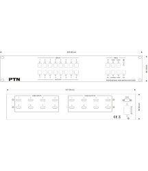 PTN - MHD88 - 8x8 HDMI 1.4a Matrix Switcher