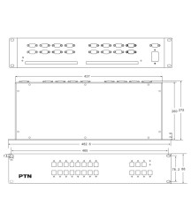 PTN - MVG88A - 8x8 VGA Matrix switcher met audio