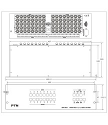 PTN - MRG88A - 8x8 RGBHV + audio matrix switcher