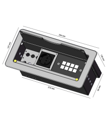 De TS-12C is de ideale combinatie tussen cable management en room control.